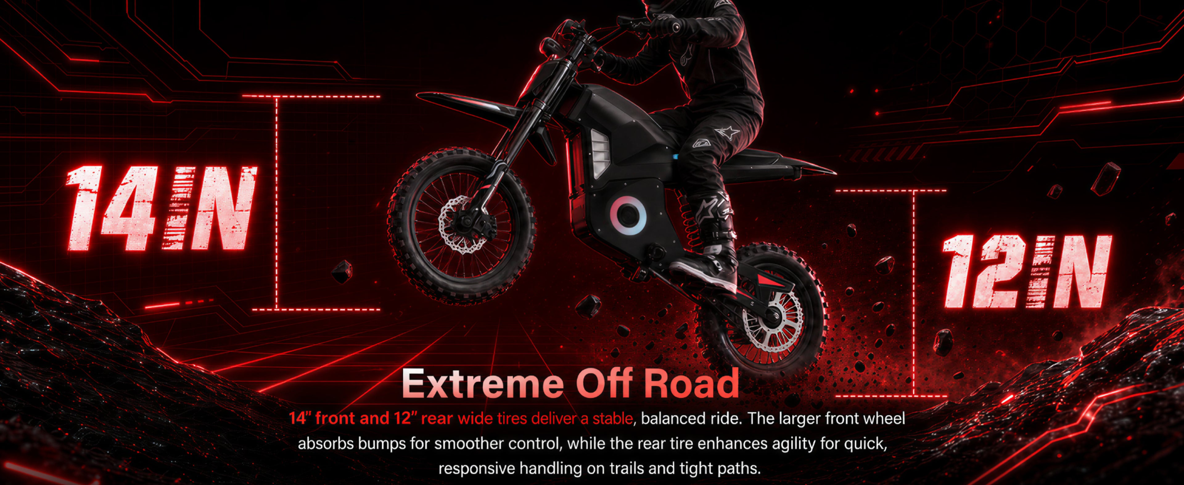 SU-01 1500W Peak Electric Dirt Bike - A3