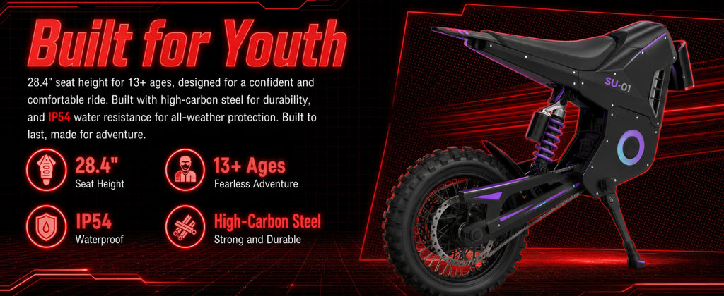 SU-01 1500W Peak Electric Dirt Bike - A7